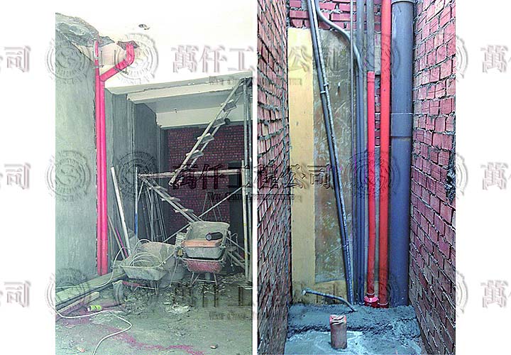 20/51 澎湖.馬公(顏公館)19 橘色化糞管設立中。