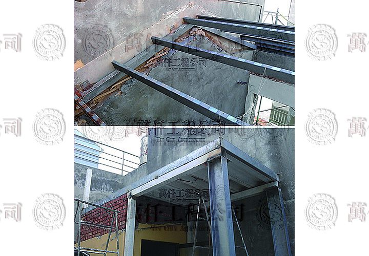 22/51 澎湖.馬公(顏公館)21 各位置鋼構施作中。