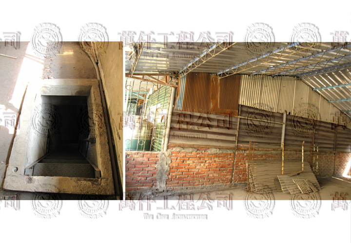 上頂樓的樓梯口極為舊式陡峭不方便。