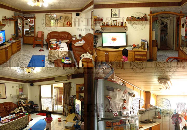 15/31 翻修前原貌(客廳+廚房+房間2+和室+公共衛浴)，屋主覺得一衛浴設備實在不夠用。