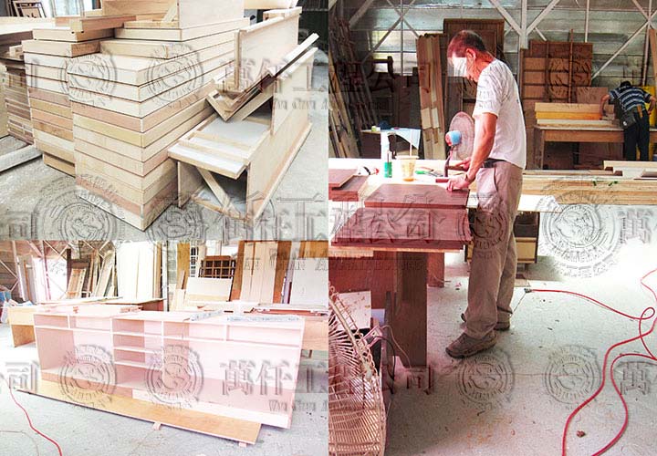 20/31 現場拆除中，一方面已在我們的工廠同時進行”組裝式裝潢的前製作業。